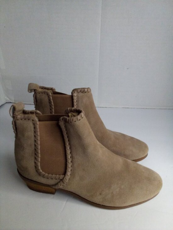 Jack Rogers Shoes - Jack Rogers Ankle Boots Women 6 Booties Suede Tan